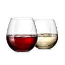 2 Piece Stemless Wine Glasses Set - Perfect For Wine Other Cocktails