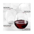 2 Piece Stemless Wine Glasses Set - Perfect For Wine Other Cocktails