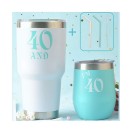 40th Birthday Gifts Tumbler Set