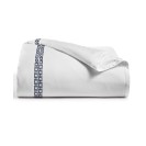 Chain Links Embroidered 100%  Cotton Duvet Cover