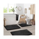 Ultra Soft Non-Slip Plush Memory Foam Bath Rug Set - Small, Large & Contour