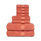 800 GSM Solid 8 Piece Bath Towel Set