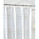 Chenille Stripe Shower Curtain, 72" x 72"